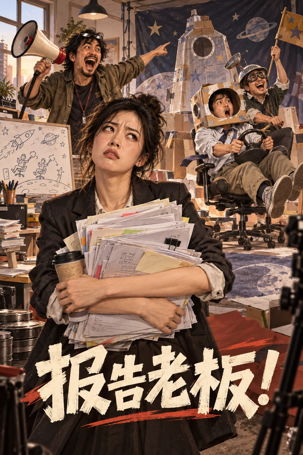 报告老板！题材封面